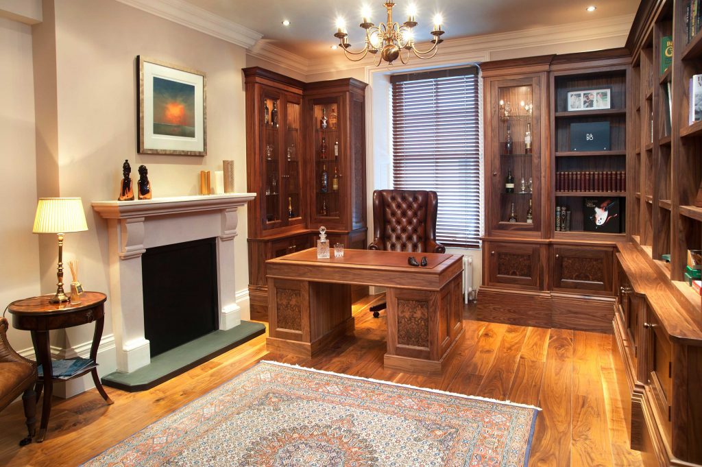 American Black Walnut Bespoke Library & Study - NKB Co