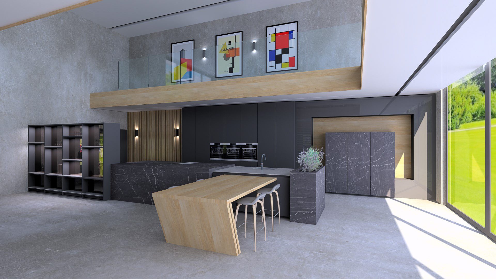 cooking dining natural texture living space