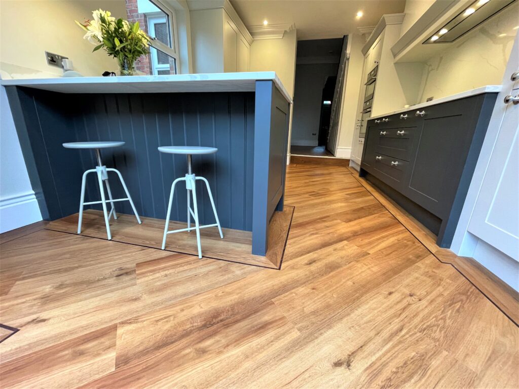 Karndean vgw96t Classic Oak & Radiators In our Shaker Kitchen