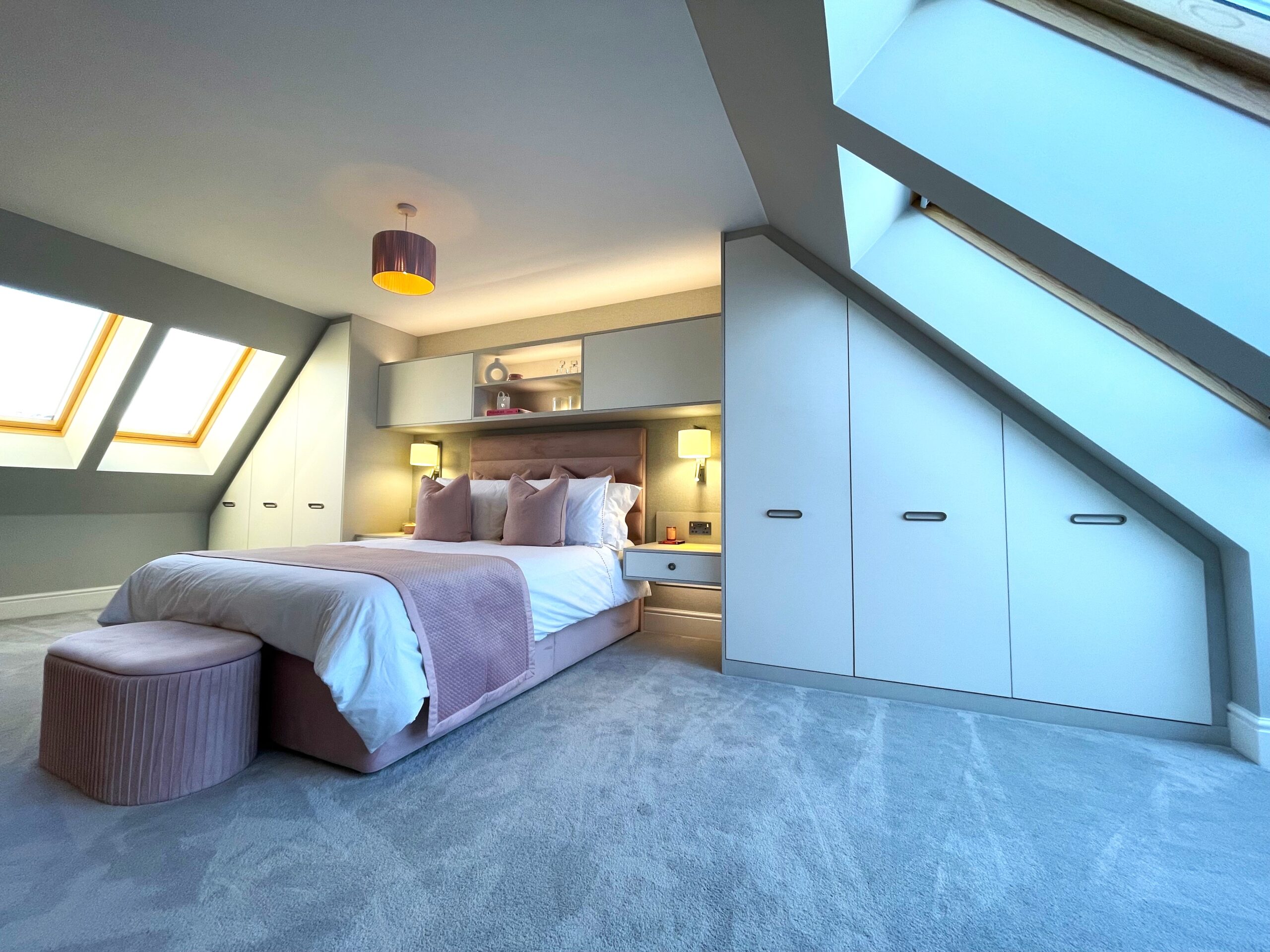 attic bedroom and media furniture dressing room