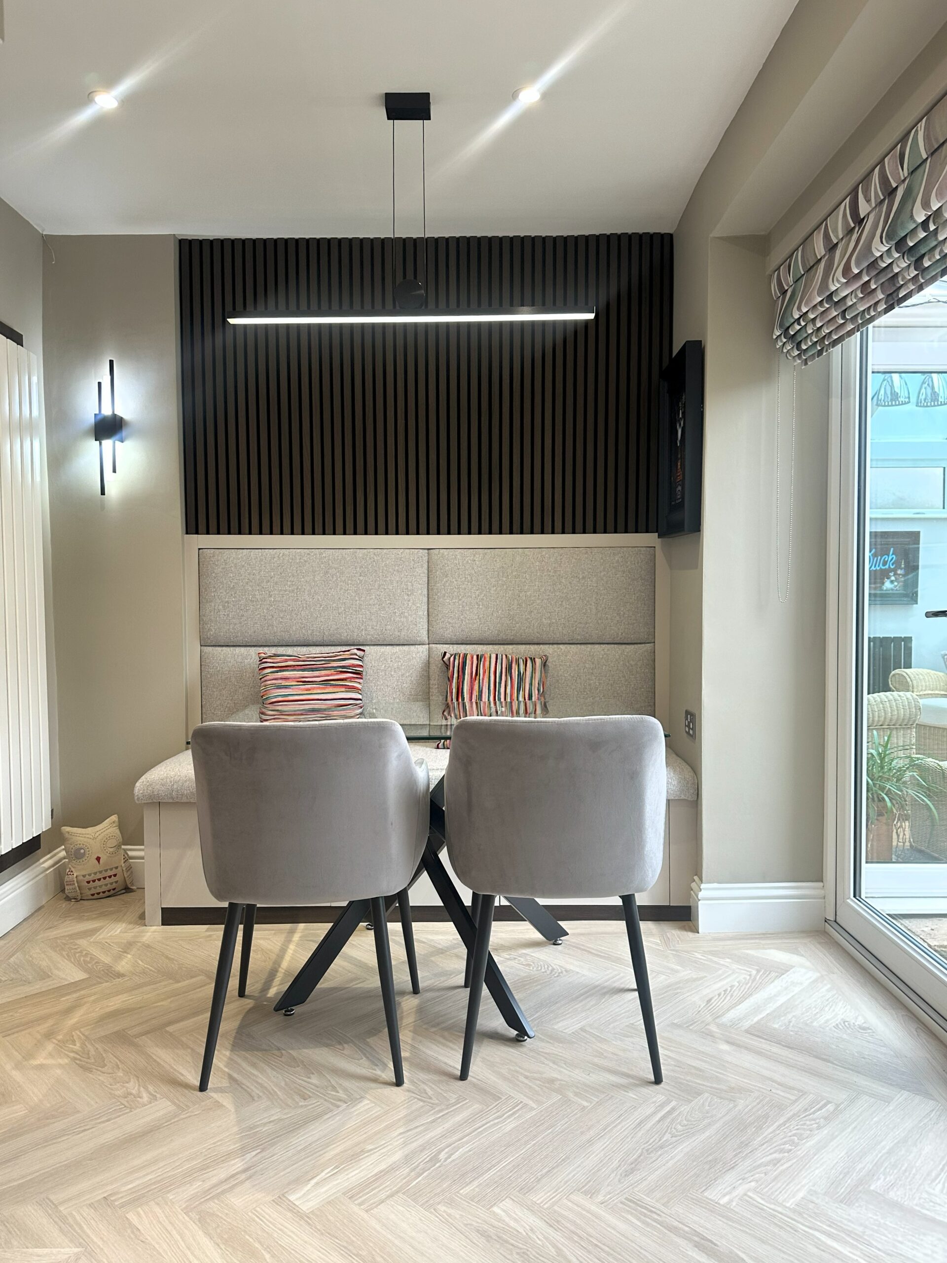 contemporary handleless kitchen diner transformation