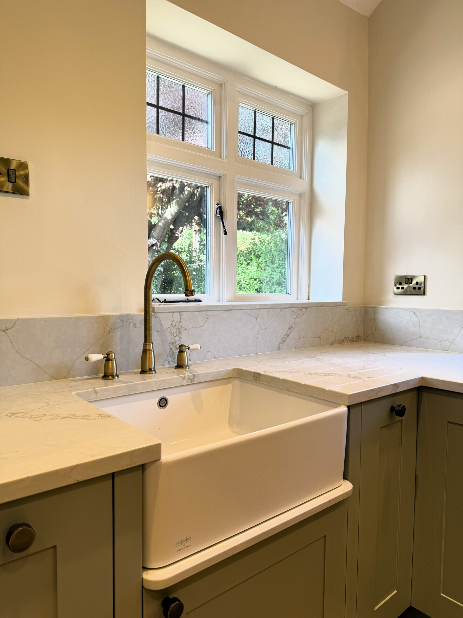 timeless painted shaker kitchen in the heart of the tyne valley