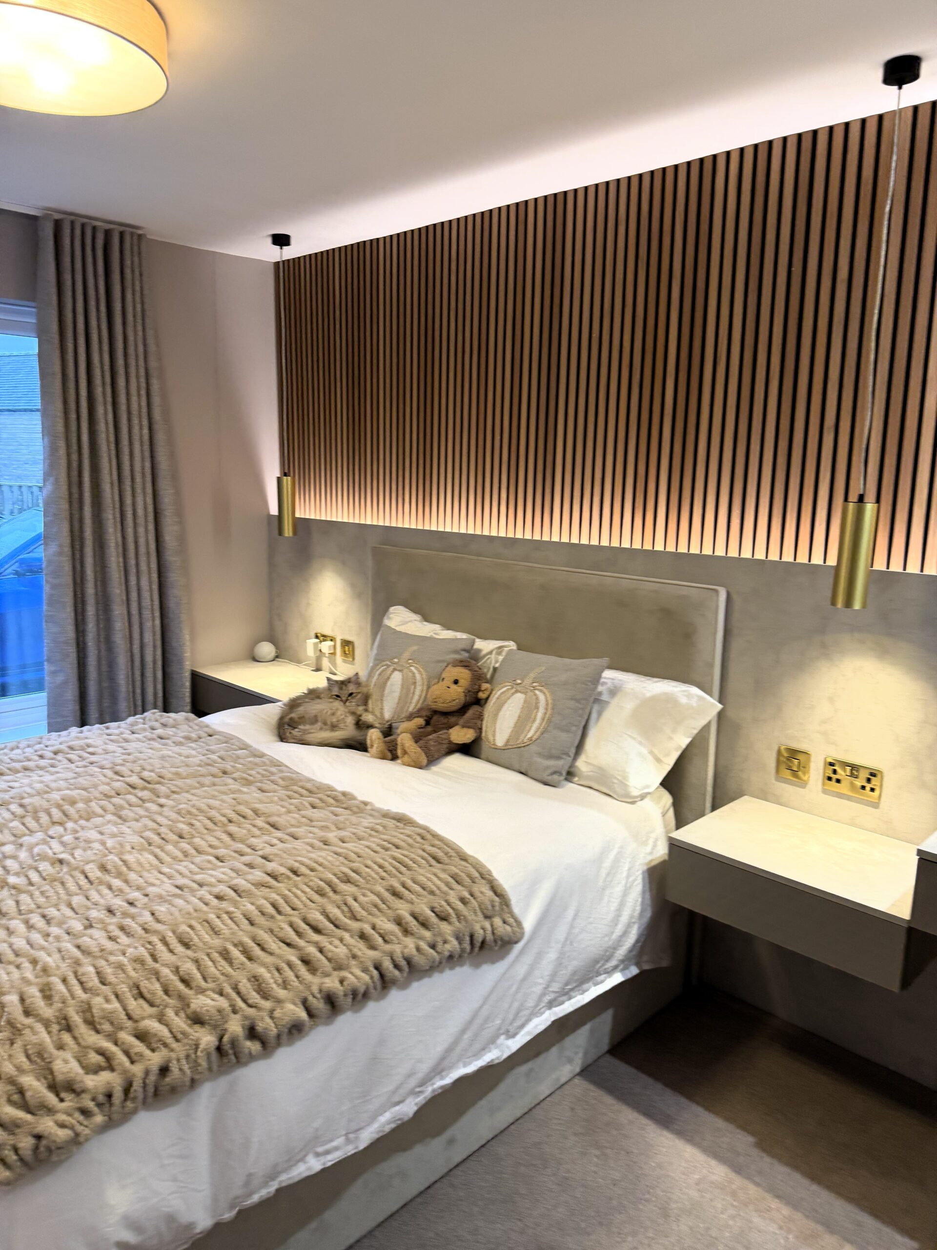 soft neutral tones modern boutique bedroom and dressing